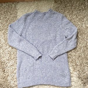 Periwinkle Blue Loft Mock Neck Sweater
